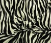 schwarz~weiß Zebra Tierfell Stoff Fellimitat Kurzflor