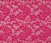 pink Bi-Stretch Lace Fabric Floral Pattern