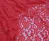 Lachs-Rot Exklusive Bi-Stretch Spitze Blumenmuster Stoff Stoffe