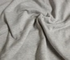 hellgraumelange Baumwolle Sweatshirt Stoff Melange