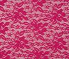 Pink Bi-Stretch Lycra~;Spandex Spitze Blumenmuster Stoff Stoffe