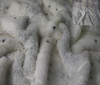 White~Grey~Black Arctic fox Long hair Fake Fur fabric